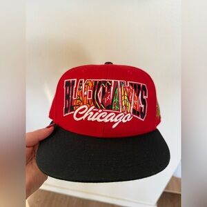 47 Brand Red and Black Chicago Blackhawks Hat